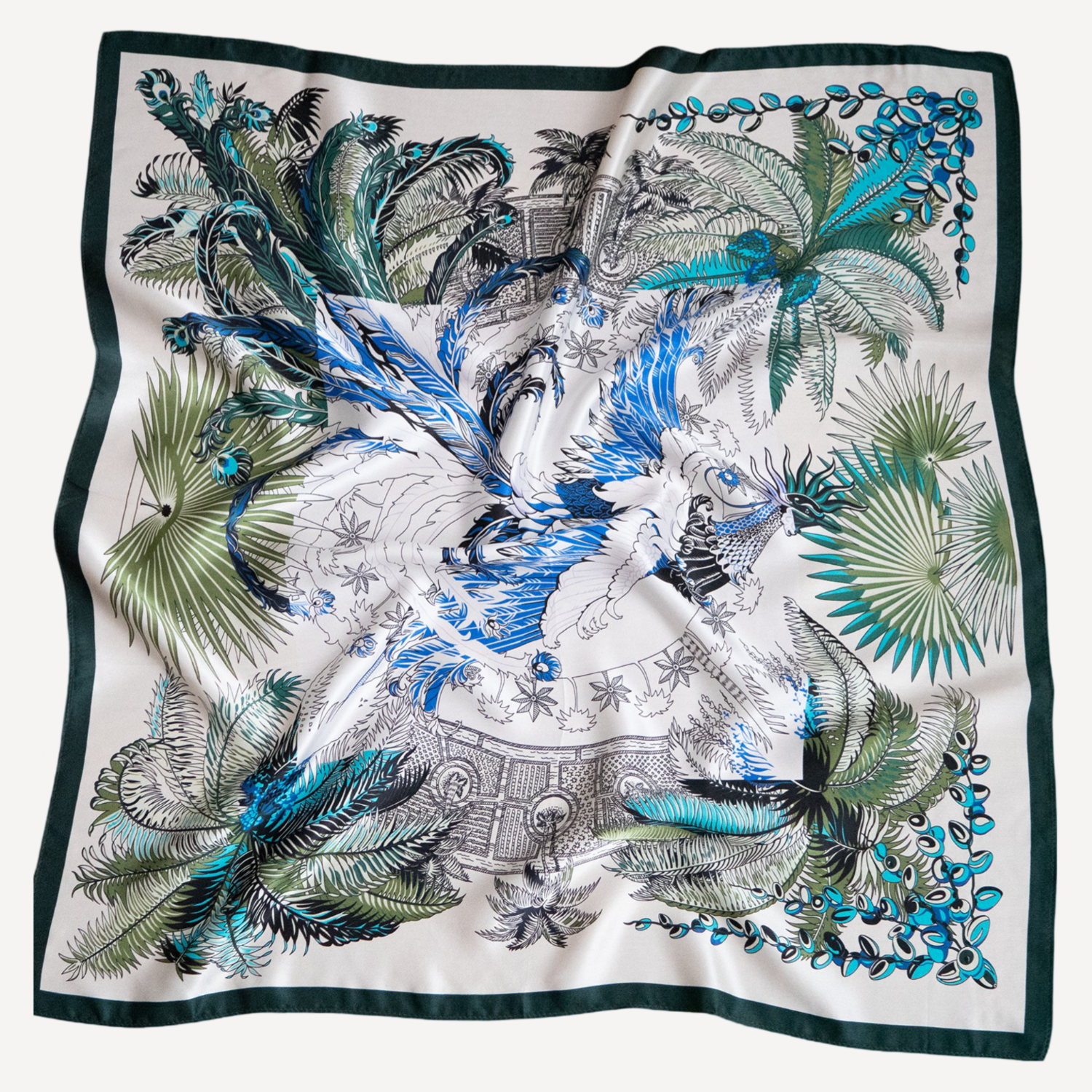 Foulard en Soie - Jardin des Plumes