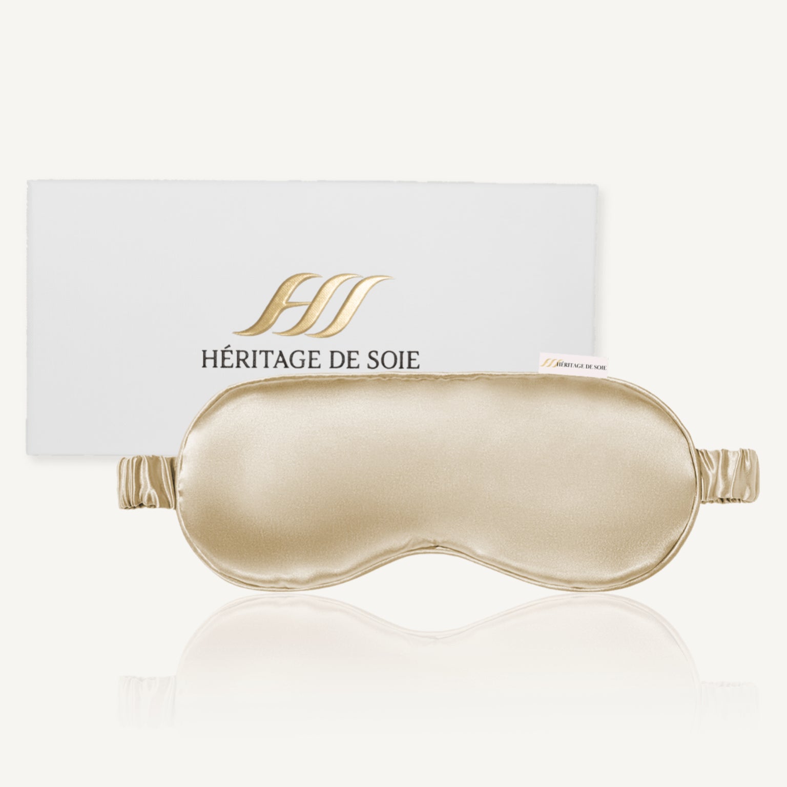 Masque de Nuit champagne en Soie Héritage de Soie